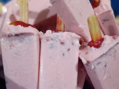 Paleta de Crema de Fresa