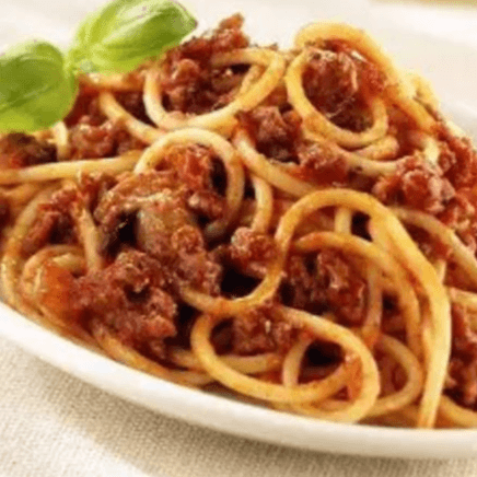 Combo-spaguettis con carne + gaseosa