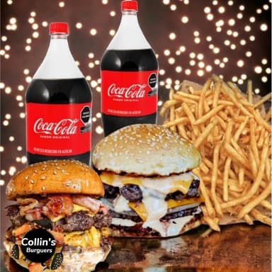 Salvaje (Carnivora+súper Cheese+2coca-cola+papas)