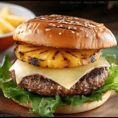 Hamburguesa la Fitness “hawaiana”