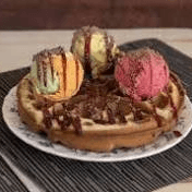 Waffle Con Helado 2 Personas