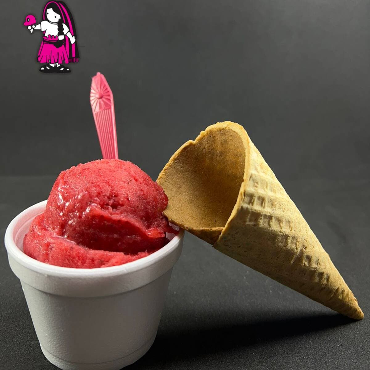 Helado de Fresa de Agua