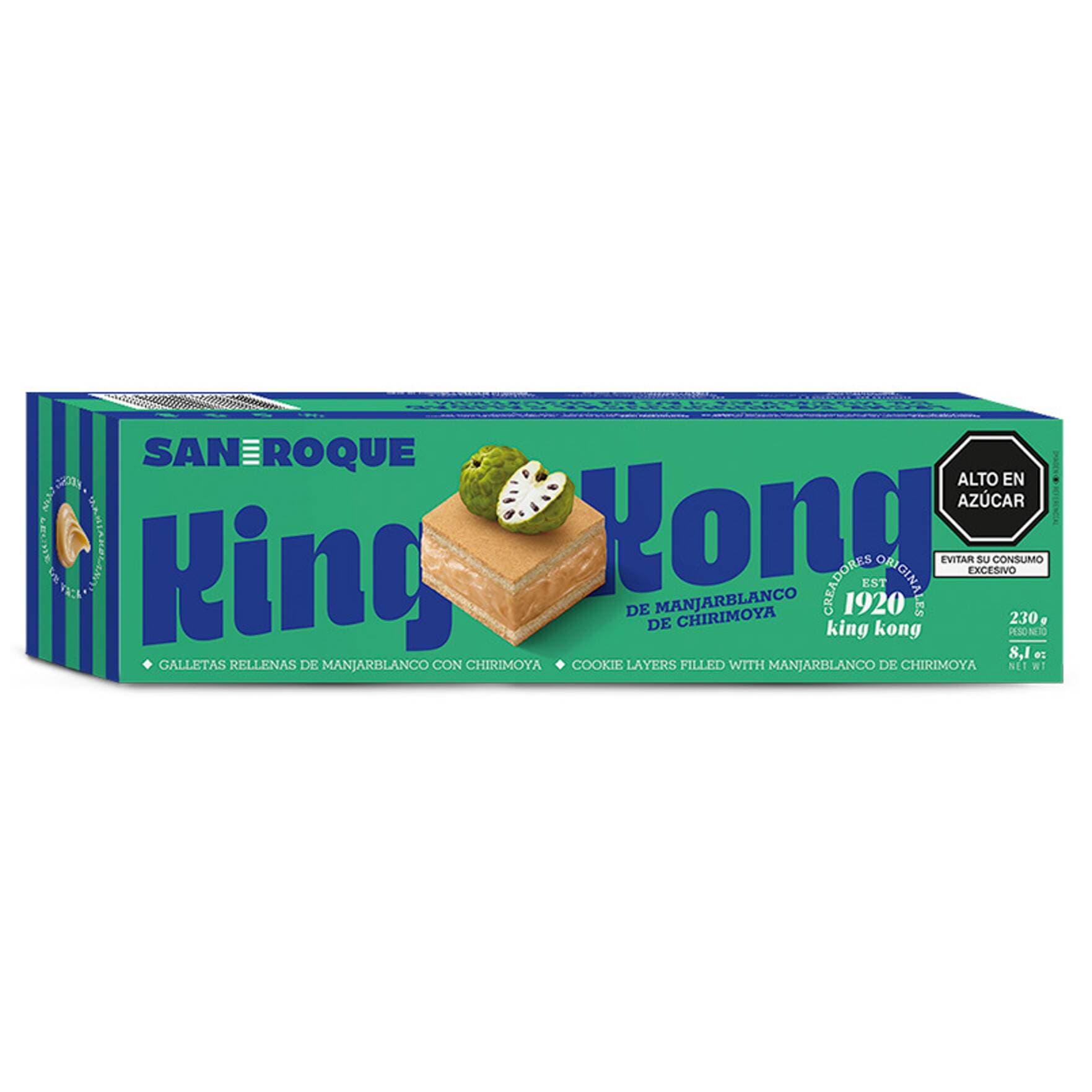 Barra de King Kong de Manjar y Chirimoya