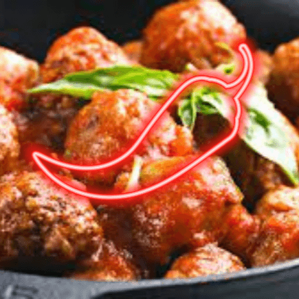 Albóndigas picantes al Jugo de Tomate