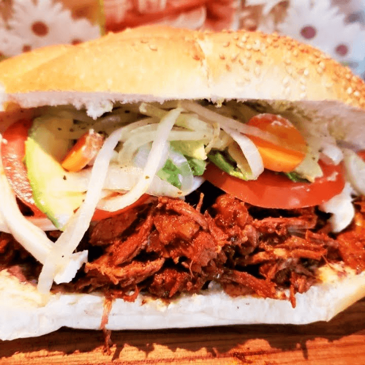 lonche de adobada mixto
