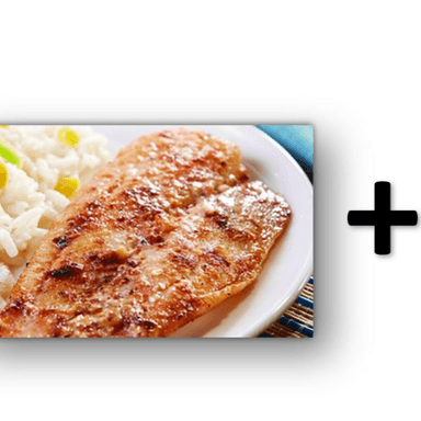 Filete Pescado + Papas Gajo + Refresco