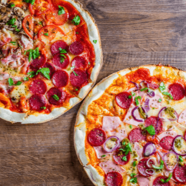 2 Pizzas Familiares