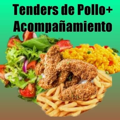 3 Tenders de Pollo +  Acompañamientos
