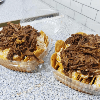 Nachos con barbacoa