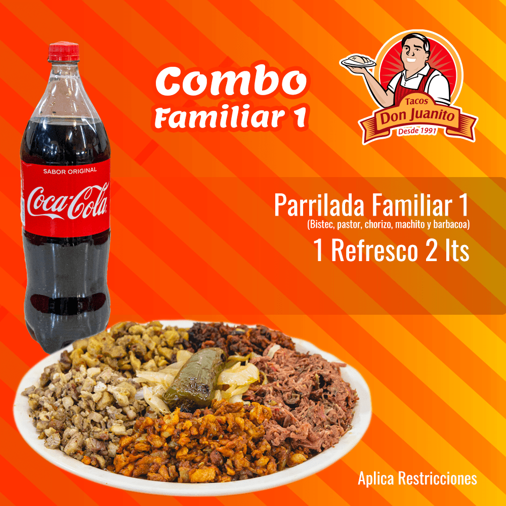 Combo Familiar #1 y Refresco