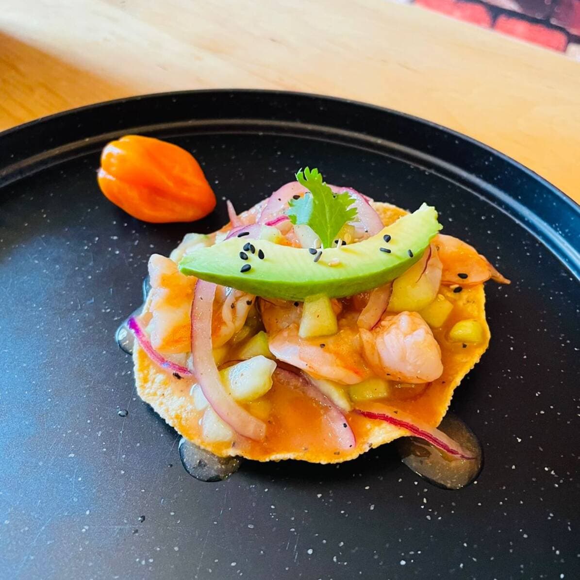 Tostada de Aguachile Habanero