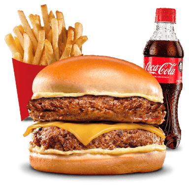 Combo Doble.Carne + Coca-Cola 400ml