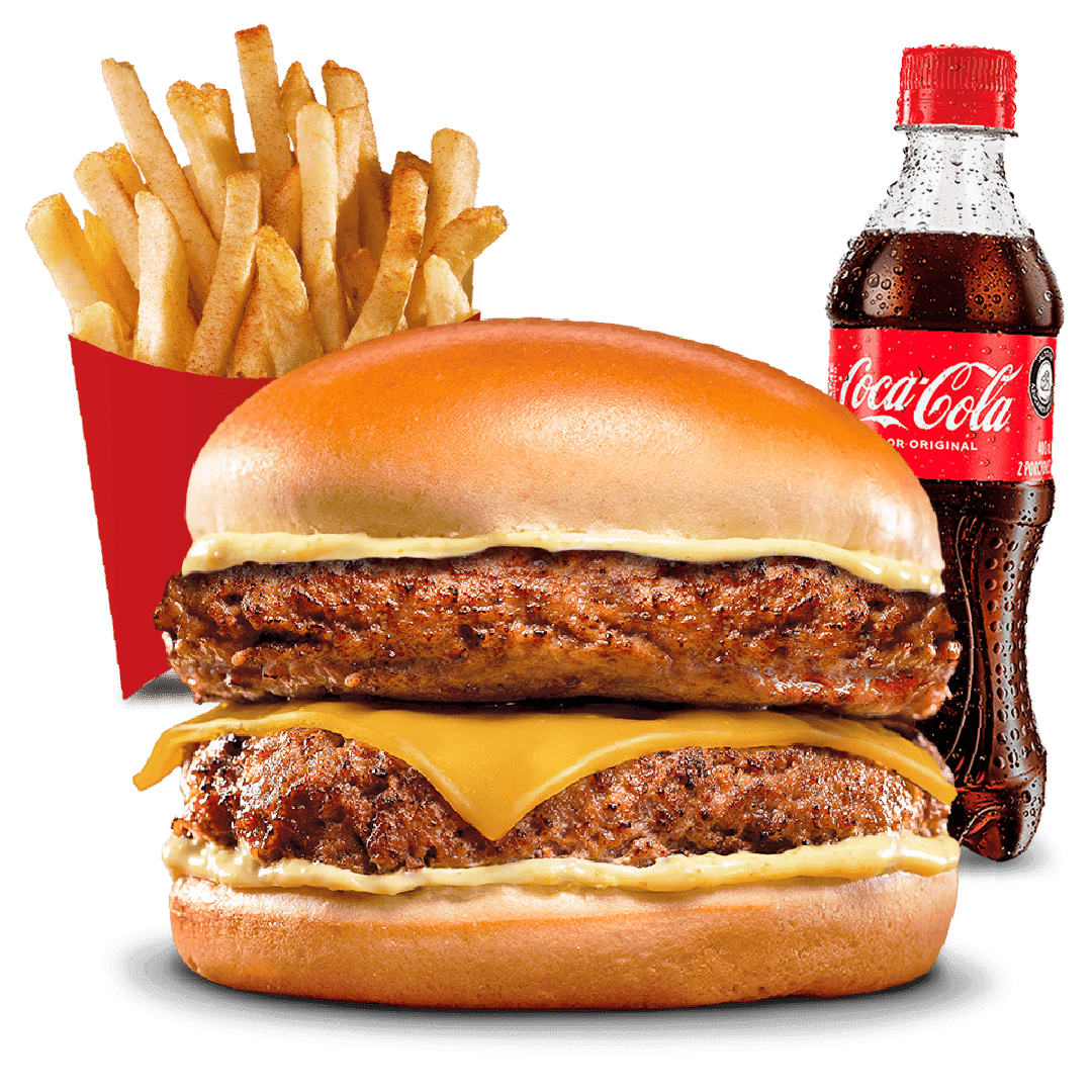 Combo Doble.Carne + Coca-Cola 400ml