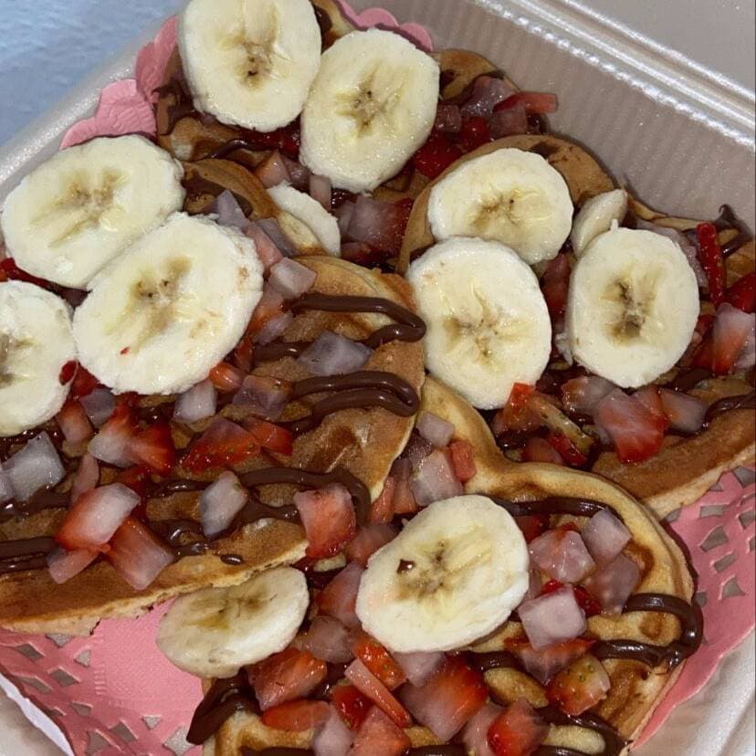 Waffles Corazón Coctel 6 Piezas