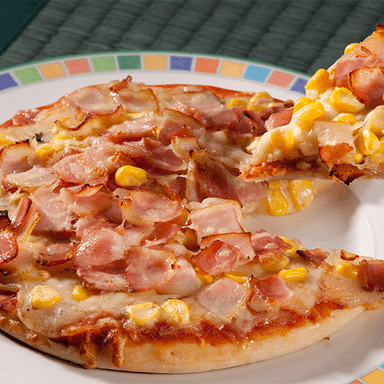 Pizzeta Tocineta y Maíz
