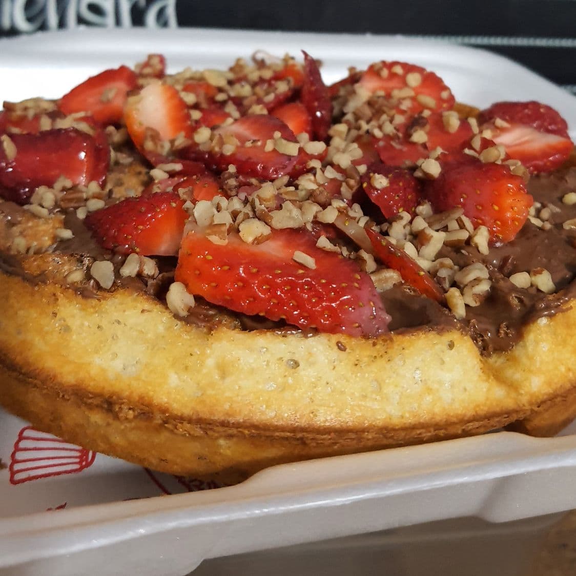 Waffle Nutella y Philadelphia
