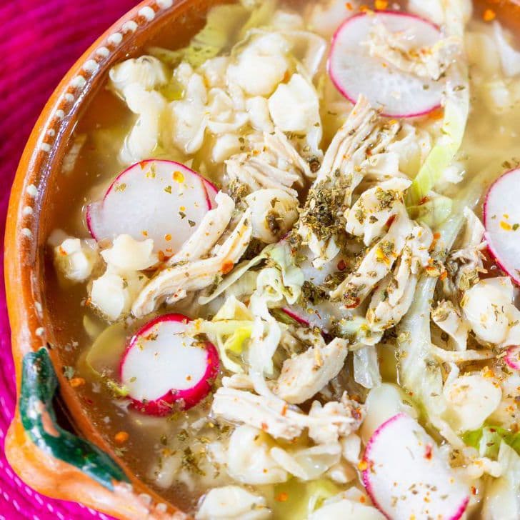 Pozole Blanco de Pollo (Chico)