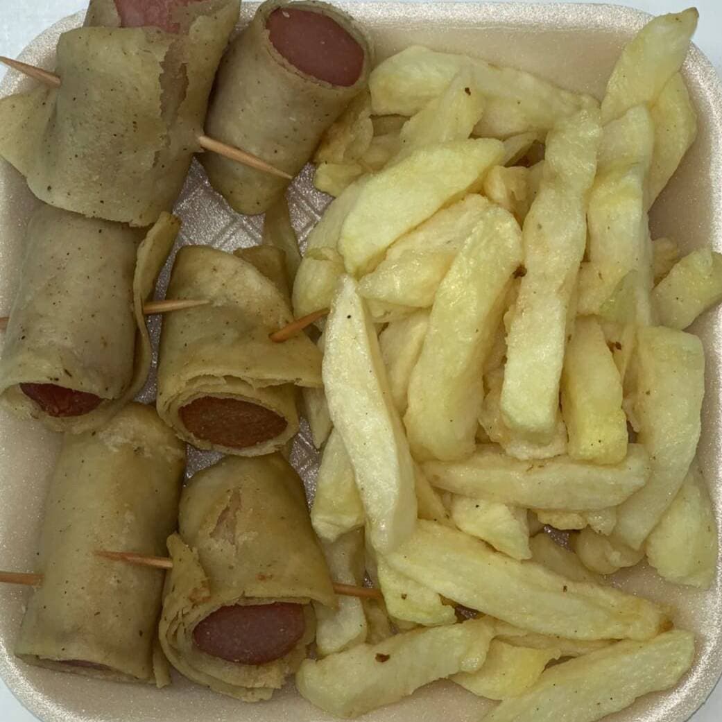 Salchitacos con Papas