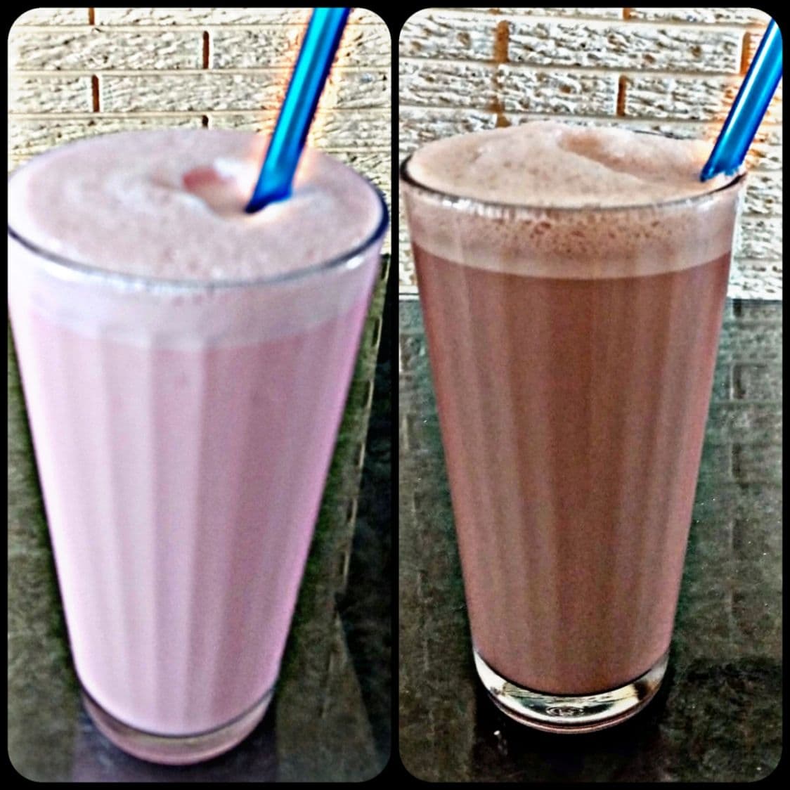 Malteada de Fresa y Malteada de Chocolate