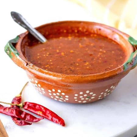 Salsa de chile de árbol