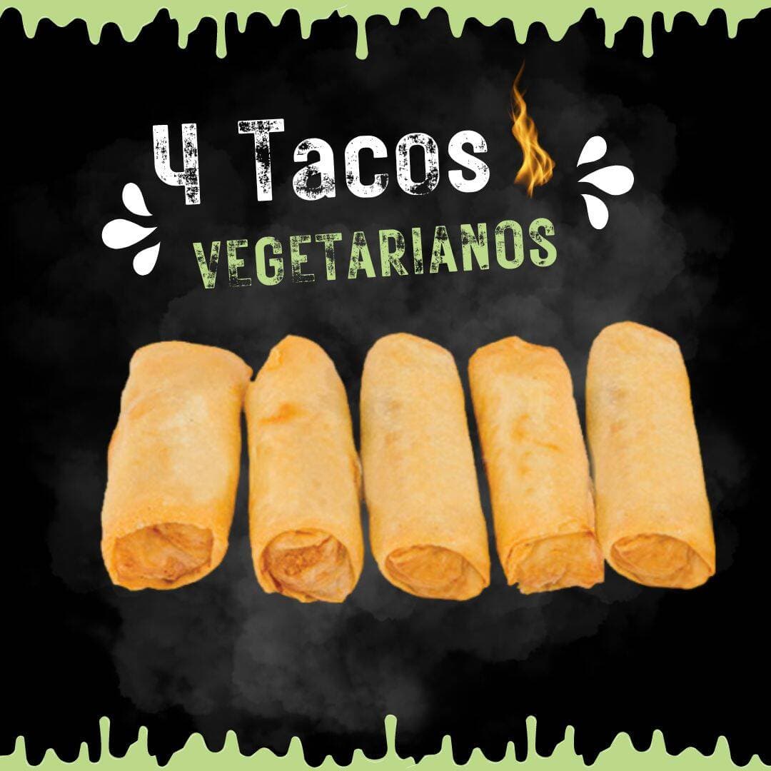 4 Tacos vegetarianos