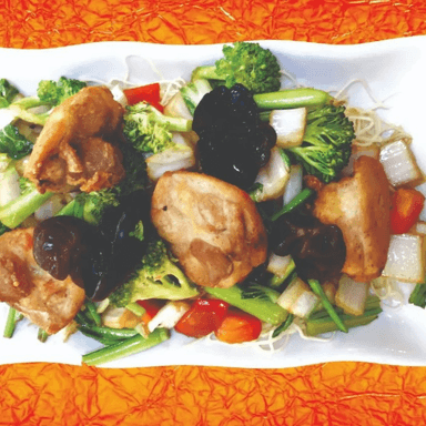 Tallarín con Pollo en Trozo