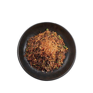 Wok con Carne y Tocino