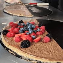 Crepa NUTELLA y Frutos Rojos.