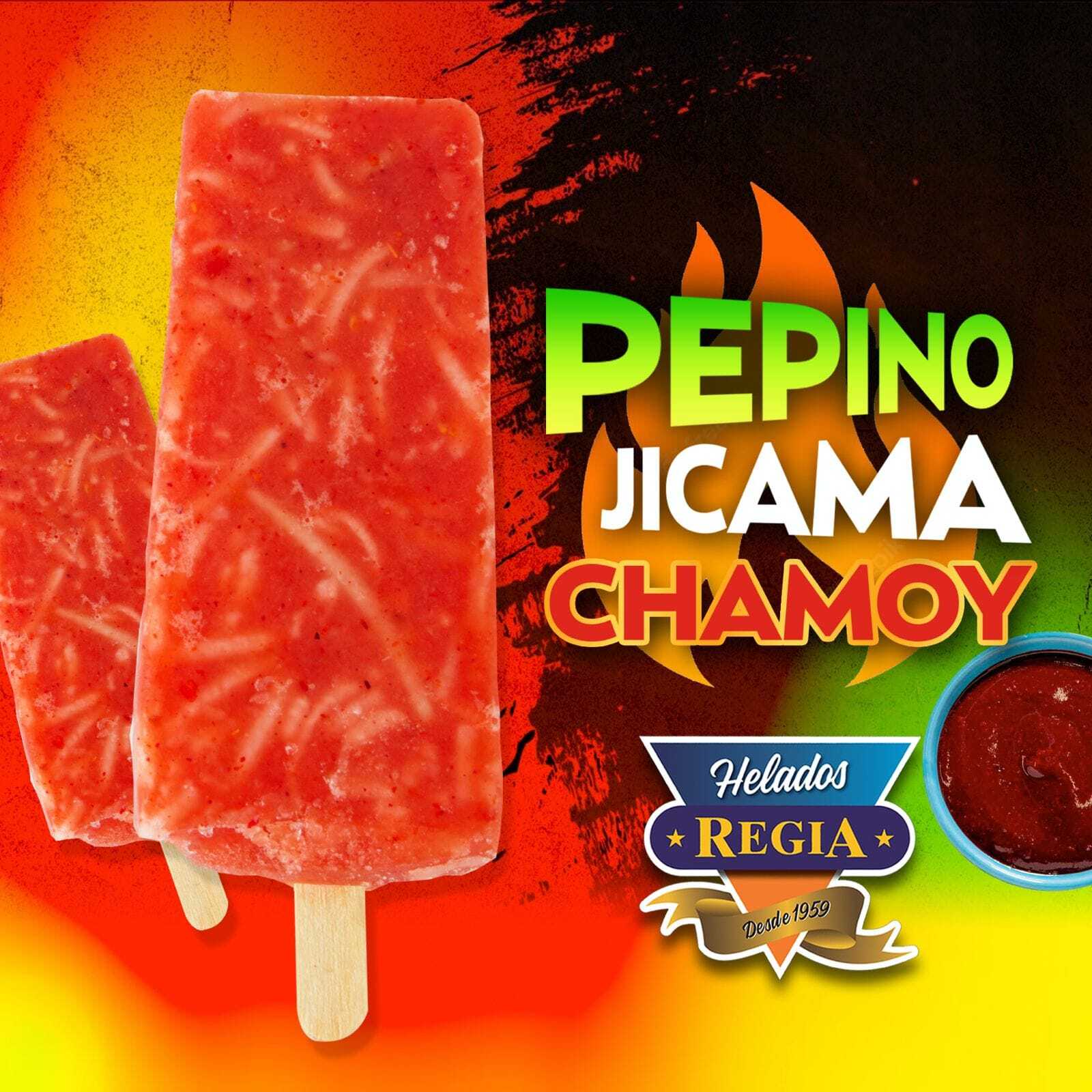 Paleta Agua Pepino Jicama Chamoy