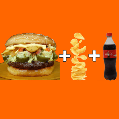 PAPINI MAR & TIERRA + PAPAS + SODA 600 ML.