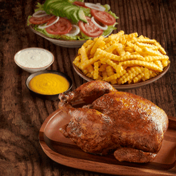 Pollo Mediterráneo con Ensalada