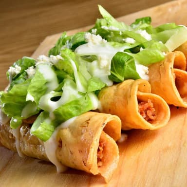 Flautas De Carne y Papa