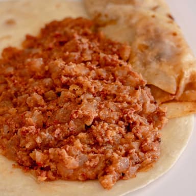 Burrito de Papas con Chorizo