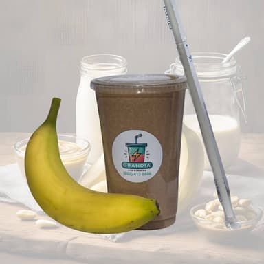 🥤 Choco Banana: 🍌🍫🥛🧈🍯
