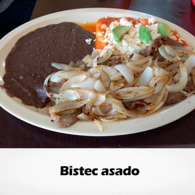 Almuerzo Bistec Encebollado