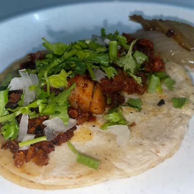 Taco de Longaniza (Tortilla Taquera)