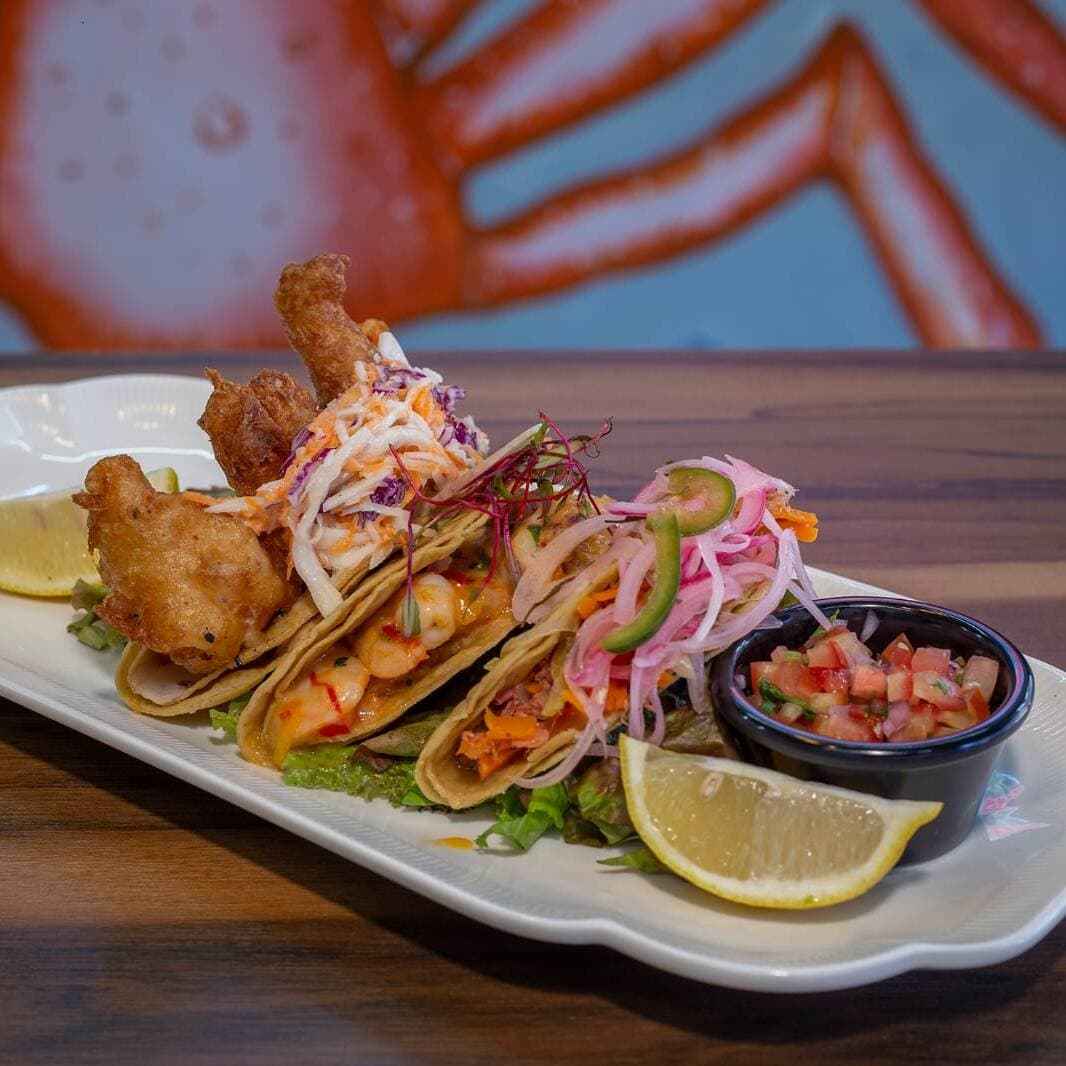 Taco capeado de pescado