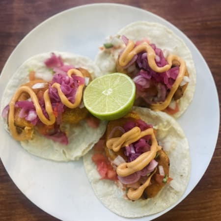 Taco de Camaron Capeado
