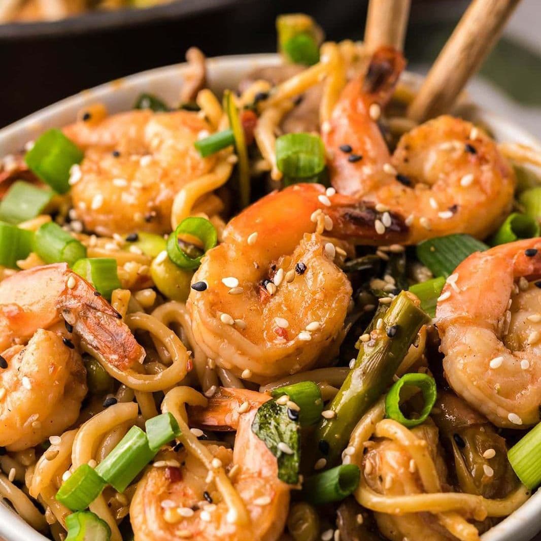 yakisoba camarón