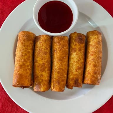 Tacos de Jamón y Queso con Salsa Agridulce 5 uds