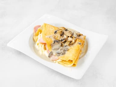 Crepe Jamón, Queso y Champiñones