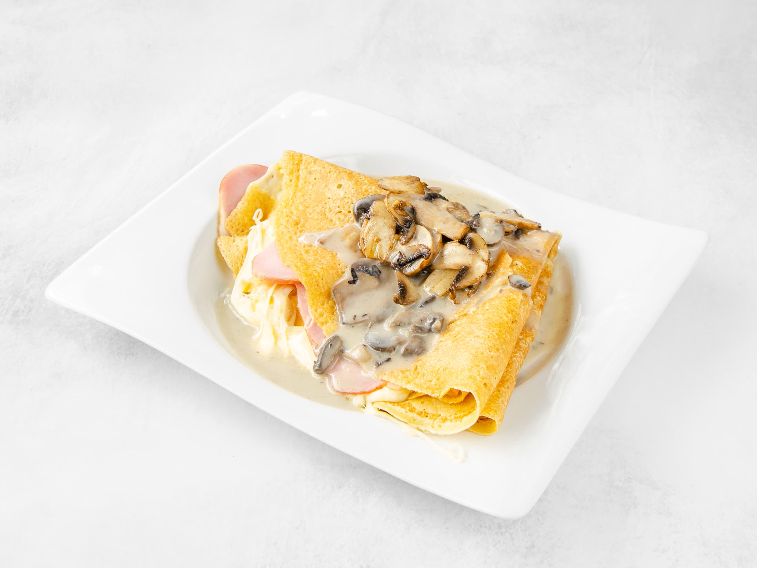 Jamón, Queso y Champiñones