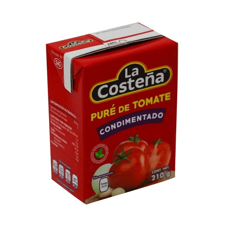 PURE DE TOMATE CONDIMENTADO 210GR LA COSTEÑA