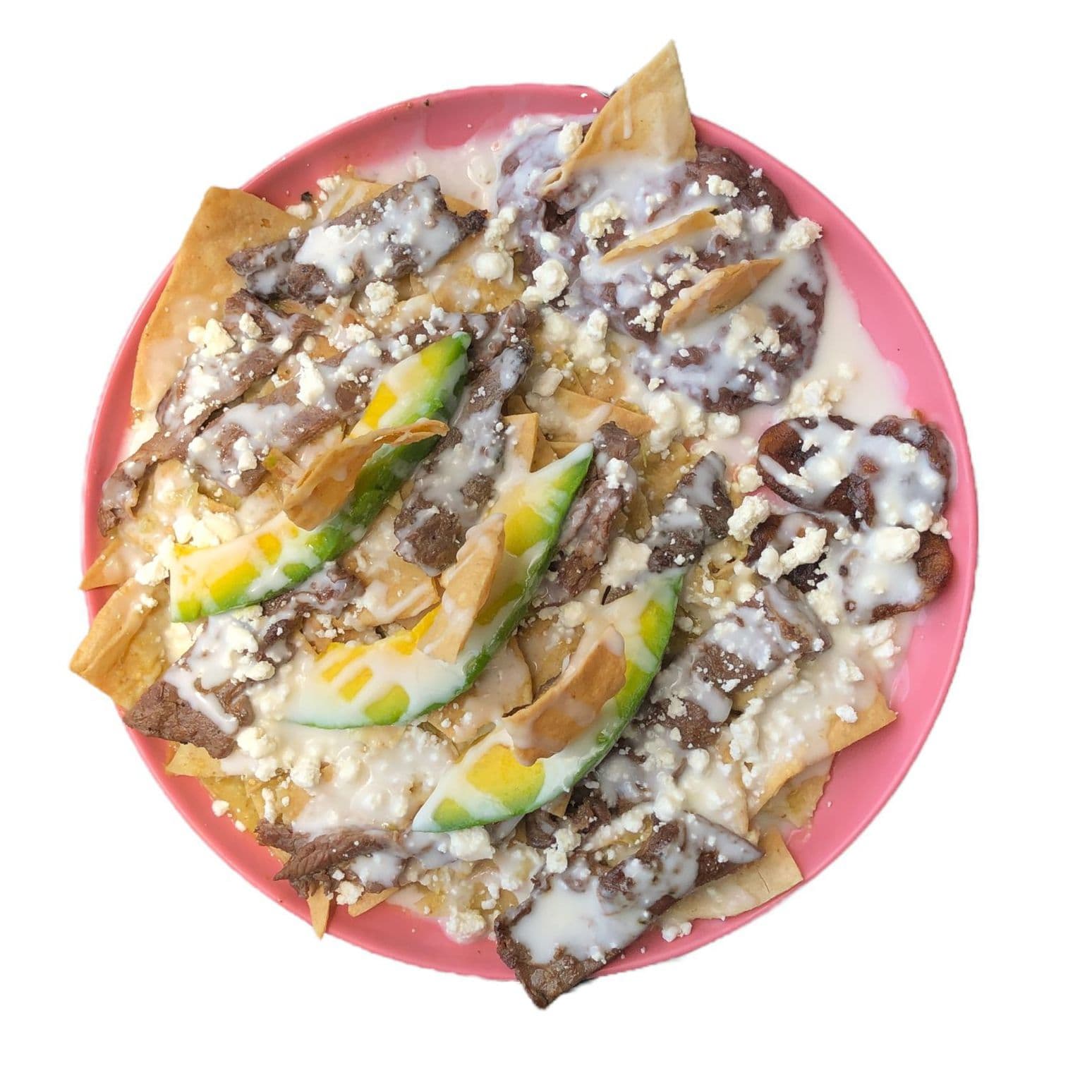 Chilaquiles con Arrachera