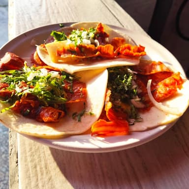 Taco al pastor Tortilla de Harina