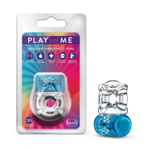 One Night Stand Vibrating C-Ring – Blue