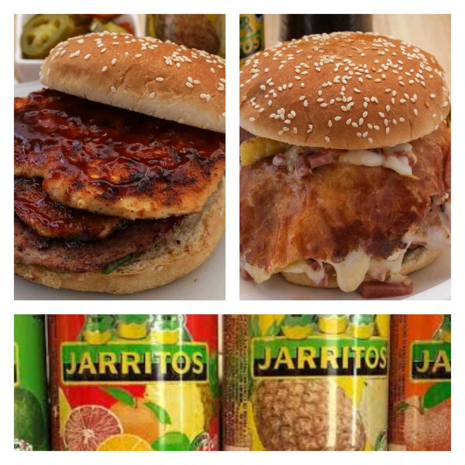 4 Hamburguesas Gigantes + 1 Ref. 2L