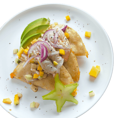 Tacos Dorados con Aguachile