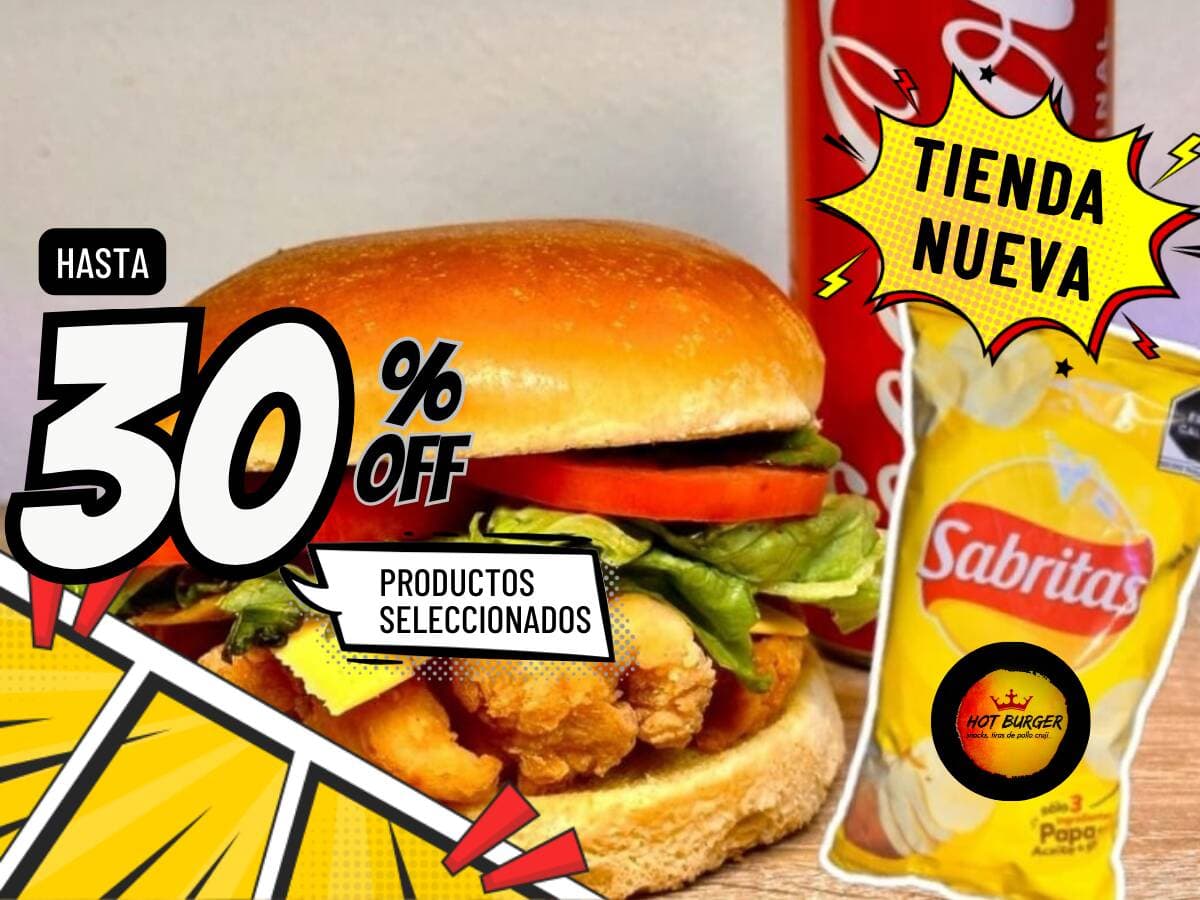 Hot Burger Snacks Tiras de Pollo Cruji