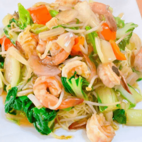 Tallarín con Langostino